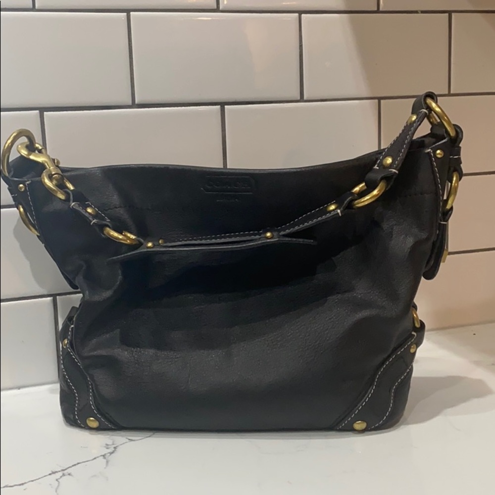 ⚡️COACH purse⚡️LEATHER & BRASS⚡️